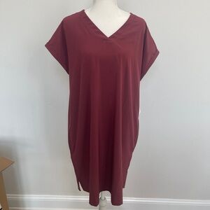 STYLUS Women's Midi Dress in Burgundy